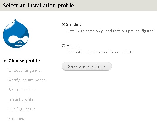 Default installation profile