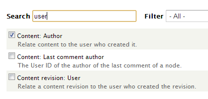 Views User Relationships