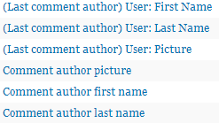 Comment Author Settings